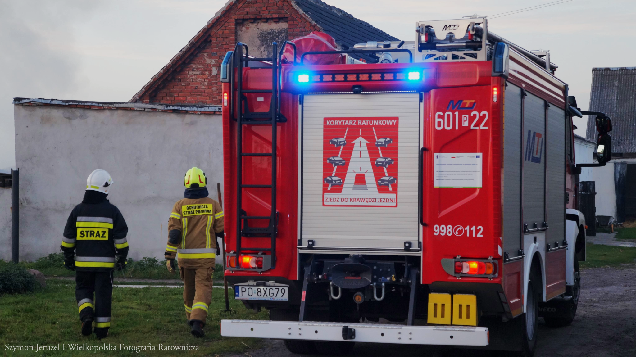 Pożar balotów